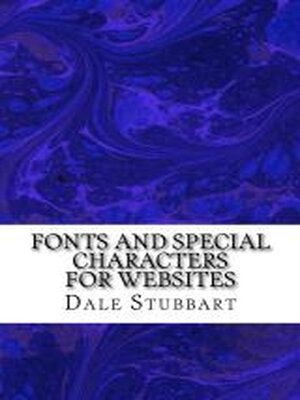 cover image of Fonts and Special Characters for Websites